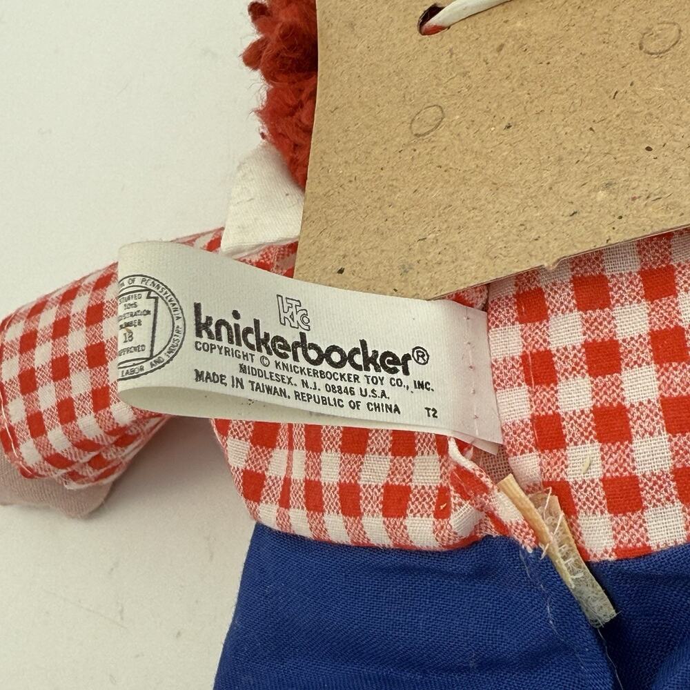 Vintage 1970s Knickerbocker Raggedy Ann & Andy 7" Dolls - NEW - Picture 10 of 10